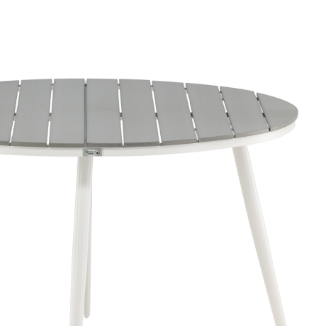 Aaron polywood tuintafel wit - Ø120 cm afbeelding3 - 1