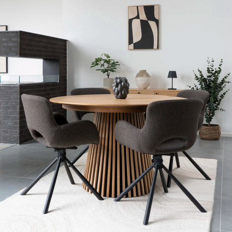 Alko uitschuifbare houten eettafel naturel - 120 tot 240 x 75 cm afbeelding3 - 1