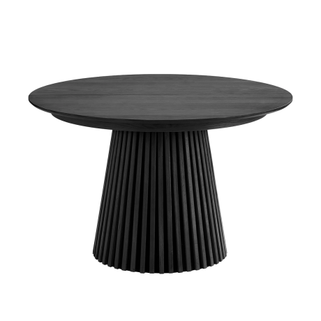 Alko uitschuifbare houten eettafel zwart - Ø 120 tot 240 cm afbeelding3 - 1