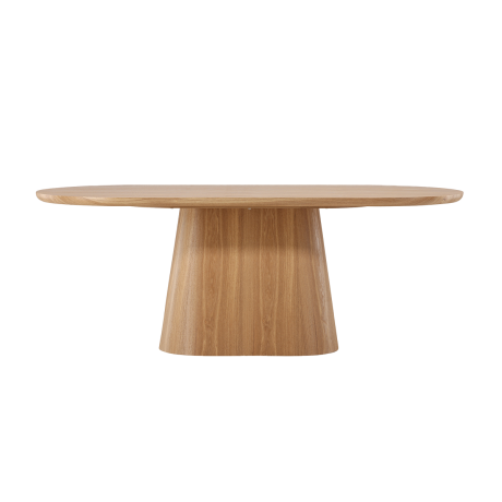 Cody houten ovale eettafel naturel - 200 x 76 cm afbeelding3 - 1