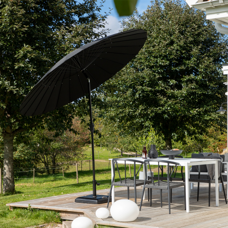 Einar parasol zwart - Ø 270 cm afbeelding3 - 1
