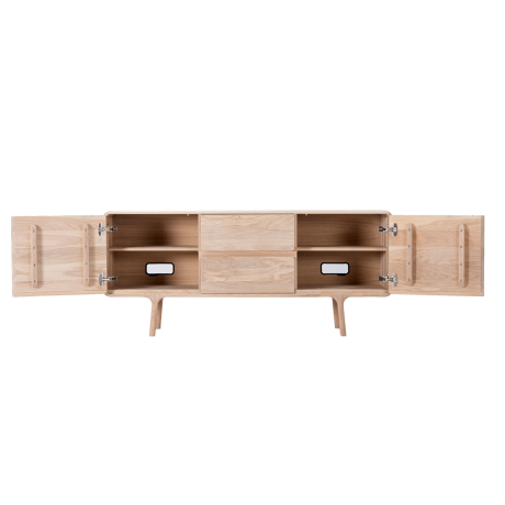 Fawn sideboard houten dressoir whitewash - 150 x 45 cm afbeelding3 - 1