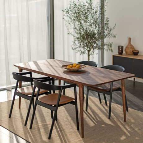 Fawn table houten eettafel wild walnut - 200 x 90 cm afbeelding3 - 1