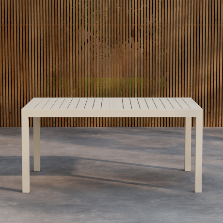 Grace aluminium uitschuifbare tuintafel beige tot 160 tot 240 x 100 cm afbeelding3 - 1