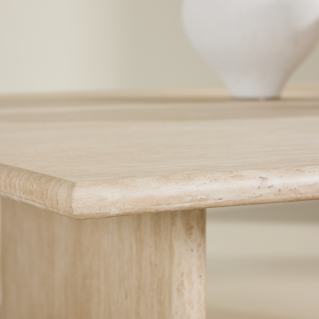 Hanneke houten salontafel beige - 120 x 100 cm afbeelding3 - 1