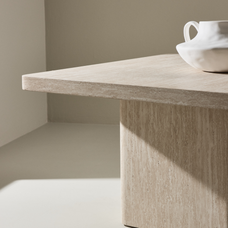 Hannes houten salontafel beige - 80 x 80 cm afbeelding3 - 1