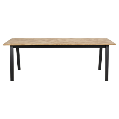 Hilly houten eettafel visgraat - 220 x 95 cm afbeelding3 - 1