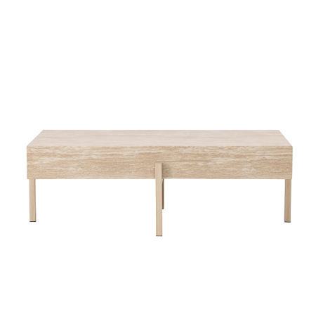 Josia houten salontafel beige - 162 x 82 cm afbeelding3 - 1