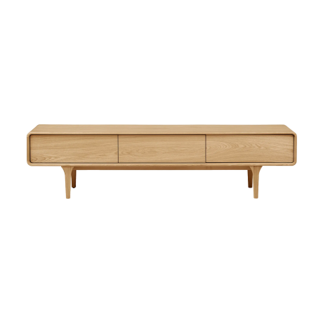 Mels eikenhouten tv meubel naturel - 180 x 45 cm afbeelding3 - 1