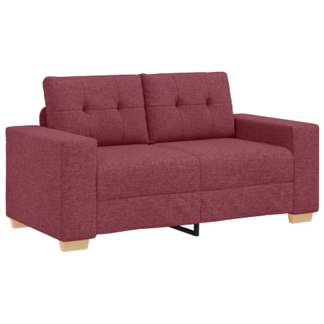vidaXL Bank 3 pcs Windrood 221 x 80 x 80 cm Linnen-mix stof afbeelding3 - 1