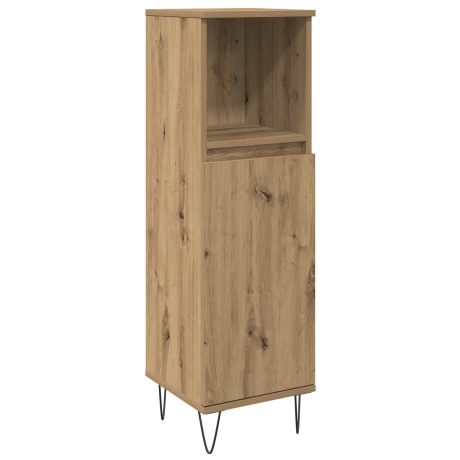 vidaXL Badkamermeubelset met plank 3 pcs Artisan Eiken Bewerkt hout afbeelding3 - 1