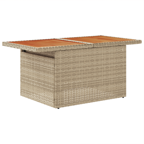 vidaXL 9-delige tuinsofa set met kussens, beige poly rattan afbeelding3 - 1