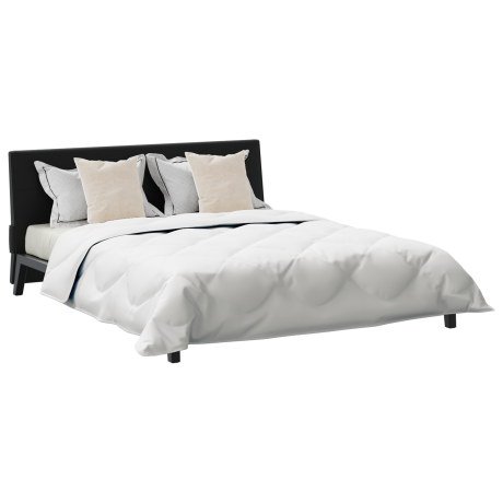 vidaXL All-season dekbed met kussen 3 pcs Wit Microvezel afbeelding3 - 1