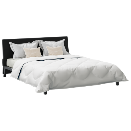 vidaXL All-season dekbed met kussen 3 pcs Wit Microvezel afbeelding3 - 1