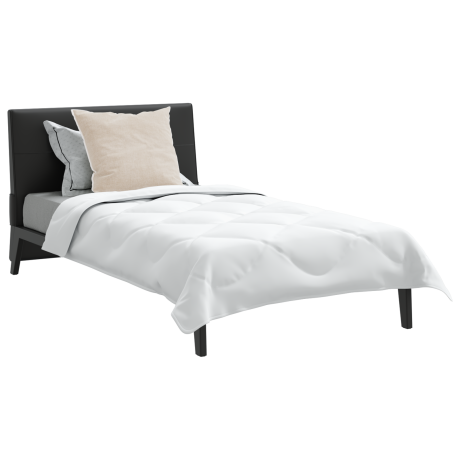 vidaXL Dekbed met kussen 2 pcs Wit Microvezel afbeelding3 - 1