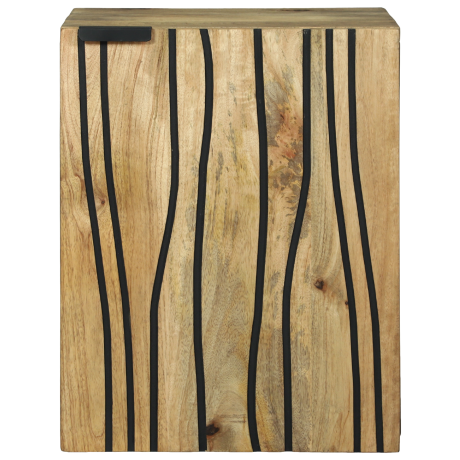 vidaXL Badkamer Wandkast 38x33,5x48 cm van Massief Mango en Gefabriceerd Hout afbeelding3 - 1