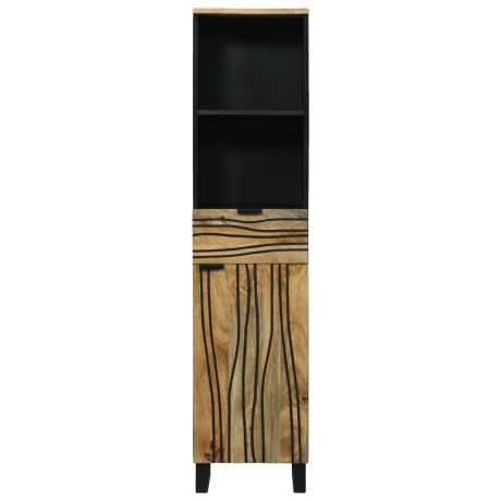 vidaXL Badkamerkast 38x33,5x160 cm van Massief Mango Hout afbeelding3 - 1