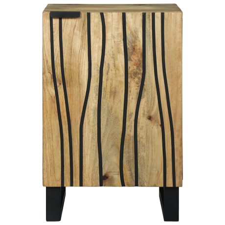 vidaXL Badkamerkast 38x33,5x58 cm Massief Mango en Geengineerd Hout afbeelding3 - 1