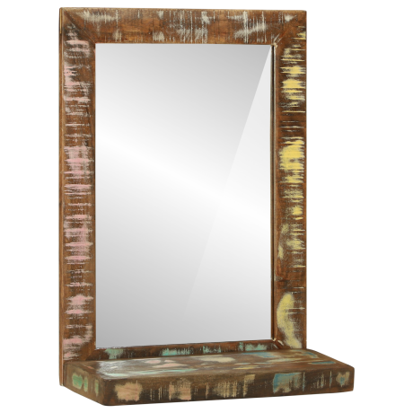 vidaXL Badkamerspiegel 50x22x70 cm van gerecycled massief hout afbeelding3 - 1