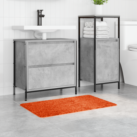 vidaXL Badmat rechthoekig anti-slip 50x80 cm polypropeen oranje afbeelding3 - 1