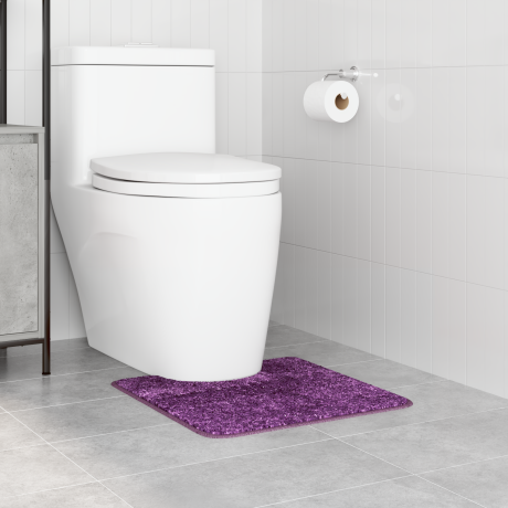 vidaXL Badmat U-vormig anti-slip 50x50 cm polypropeen paars afbeelding3 - 1