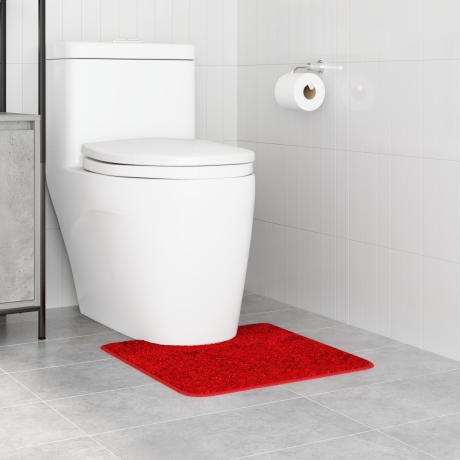 vidaXL Badmat U-vormig anti-slip 50x50 cm polypropeen rood afbeelding3 - 1