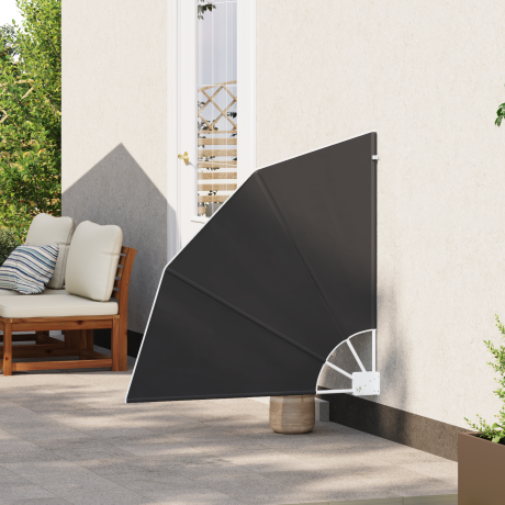 vidaXL Balkon Privacy Scherm Antraciet 115 x 115 cm Stof afbeelding3 - 1
