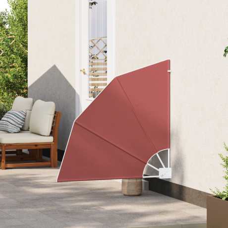 vidaXL Balkon Privacy Scherm Terracotta 115 x 115 cm Stof afbeelding3 - 1
