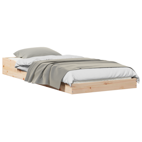 vidaXL Bedframe Naturel 80 x 220 cm Massief grenenhout afbeelding3 - 1