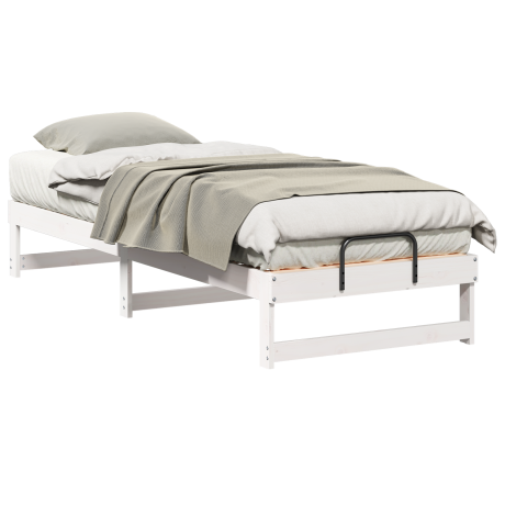 vidaXL Bedframe Wit 80 x 200 cm Massief grenenhout afbeelding3 - 1