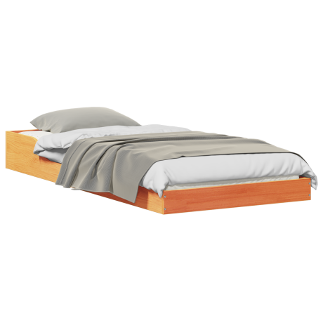 vidaXL Bedframe Wasbruin 90 x 220 cm Massief grenenhout afbeelding3 - 1