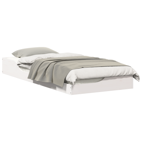 vidaXL Bedframe Wit 100 x 210 cm Massief grenenhout afbeelding3 - 1