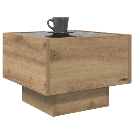 vidaXL Bijzettafel artisanaal eikenkleurig 40 x 40 x 30 cm afbeelding3 - 1