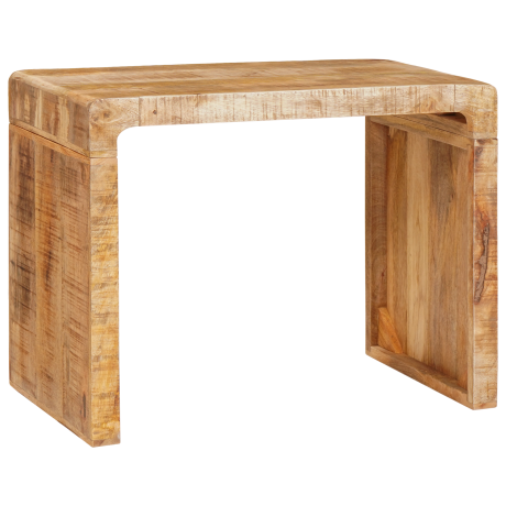 vidaXL Bijzettafel Bruin 60 x 35 x 46 cm Massief mango hout afbeelding3 - 1