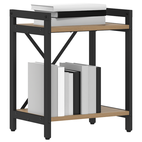 vidaXL Boekenkast Artisan Eiken 40 x 30 x 50 cm Bewerkt hout afbeelding3 - 1