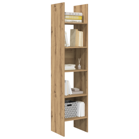 vidaXL Boekenkast Artisan Eiken 40 x 35 x 180 cm Bewerkt hout afbeelding3 - 1