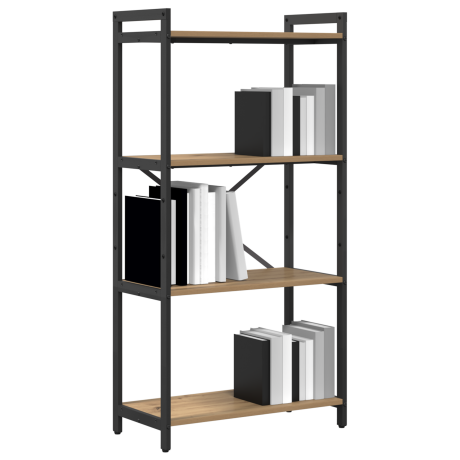 vidaXL Boekenkast Artisan Eiken 60 x 30 x 120 cm Bewerkt hout afbeelding3 - 1