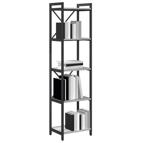 vidaXL Boekenkast Grijs sonoma 40 x 30 x 155 cm Bewerkt hout afbeelding3 - 1