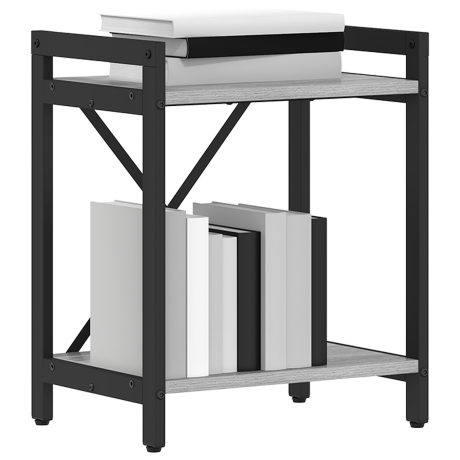 vidaXL Boekenkast Grijs sonoma 40 x 30 x 50 cm Bewerkt hout afbeelding3 - 1