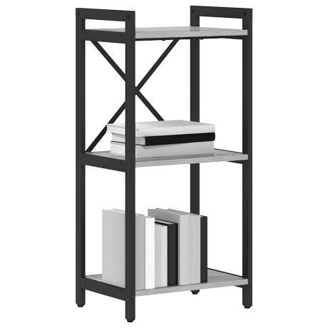 vidaXL Boekenkast Grijs sonoma 40 x 30 x 85 cm Bewerkt hout afbeelding3 - 1