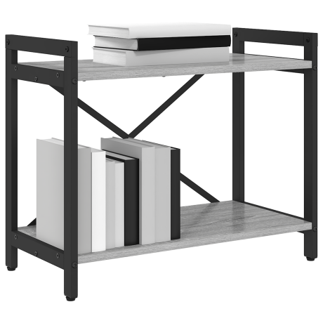 vidaXL Boekenkast Grijs sonoma 60 x 30 x 50 cm Bewerkt hout afbeelding3 - 1