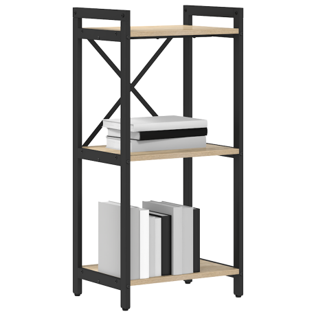 vidaXL Boekenkast Sonoma Eiken 40 x 30 x 85 cm Bewerkt hout afbeelding3 - 1