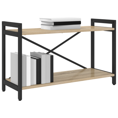 vidaXL Boekenkast Sonoma Eiken 80 x 30 x 50 cm Bewerkt hout afbeelding3 - 1