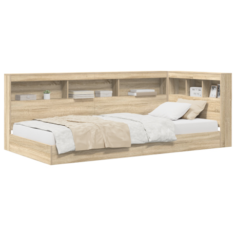 vidaXL Boekenkastbed Sonoma Eiken 100x200 cm afbeelding3 - 1