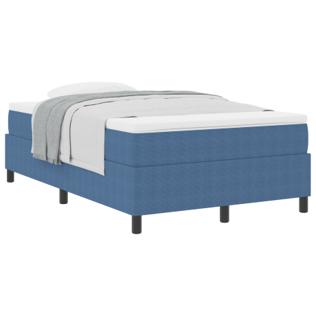 vidaXL Boxspring Bed met Matras Blauw 120x200 cm Corduroy Stof afbeelding3 - 1