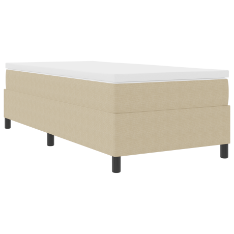 vidaXL Boxspringbed Lichtgroen Grijs 80x200 cm Katoenen Stof afbeelding3 - 1
