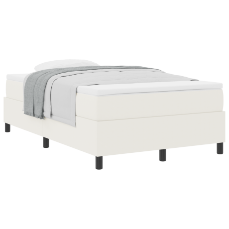 vidaXL Boxspringbed met Crème Matras 120x200 cm Corduroy Stof afbeelding3 - 1