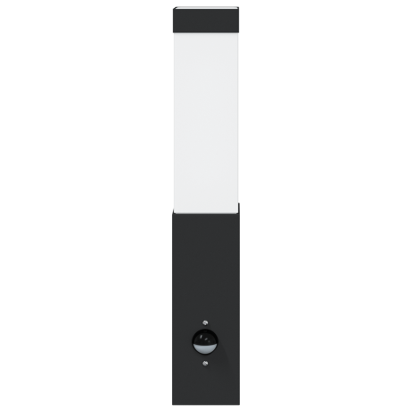 vidaXL Buiten Wandlamp met Sensor Zwart RVS IP44 afbeelding3 - 1