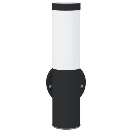 vidaXL Buiten Wandlamp Zwart RVS IP44 afbeelding3 - 1