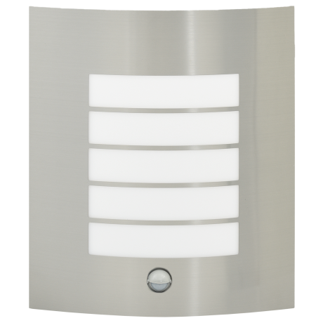 vidaXL Buitenwandlamp met Sensor (2 stuks) - Zilver RVS - IP44 afbeelding3 - 1